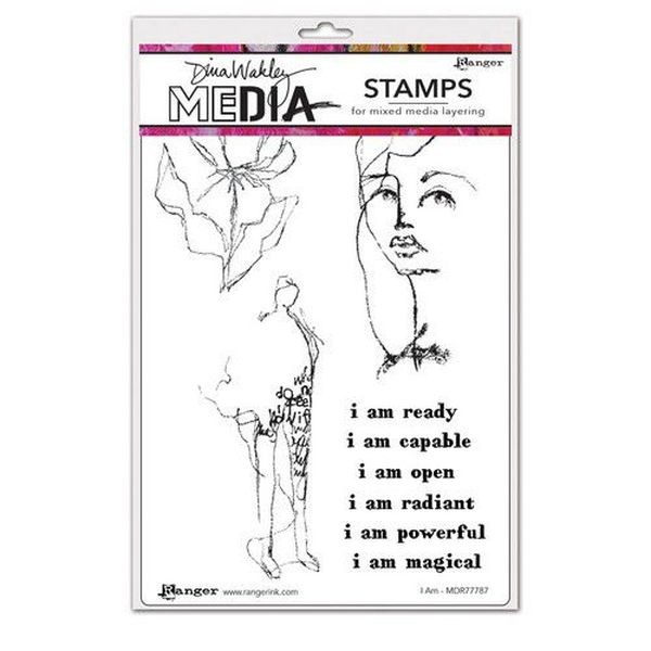 Dina Wakley Media Clingstamps I am