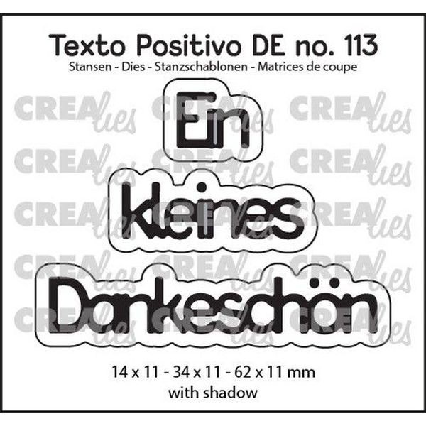 CreaLies Texto Positivo No. 113 DE Ein Kleines Dankeschön