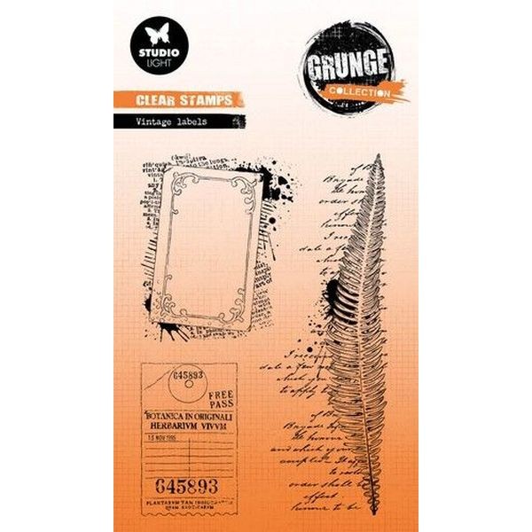 Studio Light Grunge Collection Clearstamps No. 608