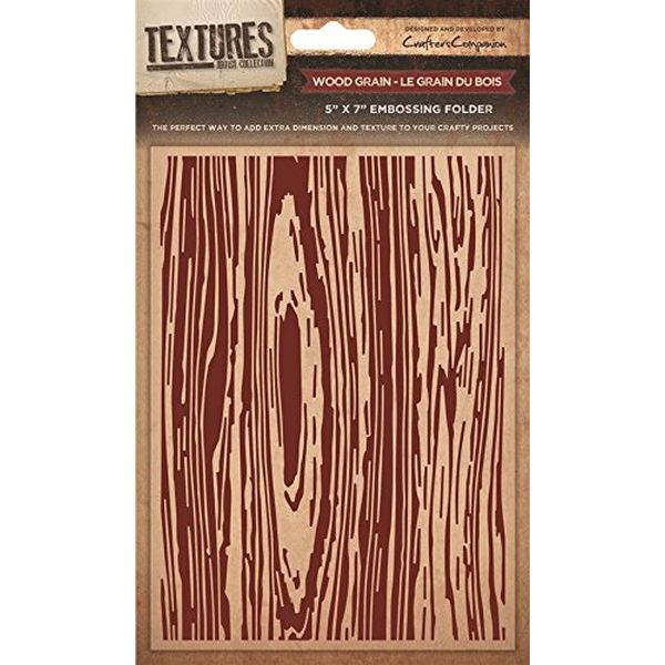 Crafter´s Companion Textures Artist Collection Embossing Folder Wood Grain