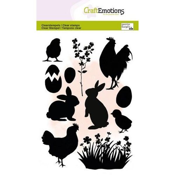 Craft Emotions Clearstamps A6 Spring Silhouette