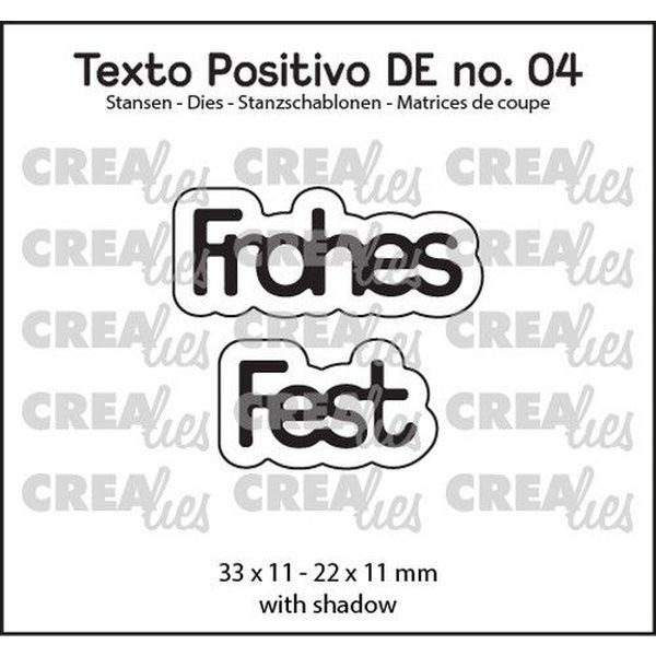 CreaLies Texto Positivo No. 04 DE Frohes Fest